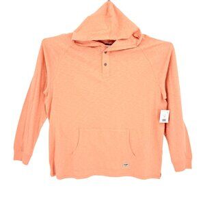 Wrangler Men's Pullover Orange Lightweight Hoodie Size 2XL Regular Fit NWT